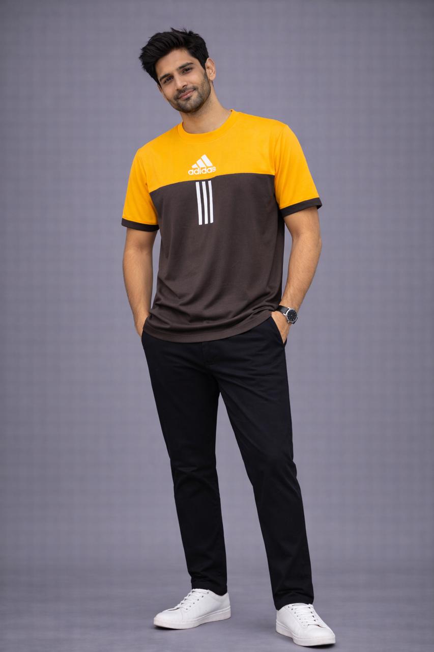 Tracksuit V-51 Sporty Black & Yellow Polyester