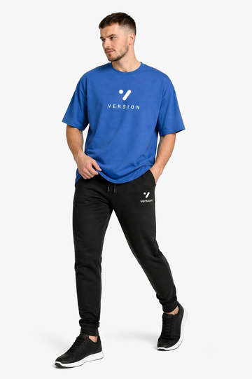 Tracksuit V-116 Blue Cotton Shirt Micro Trouser