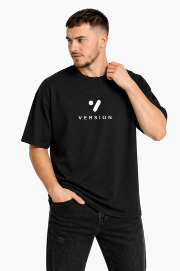 Premium V-121 Jet Black T Shirt 100% Cotton