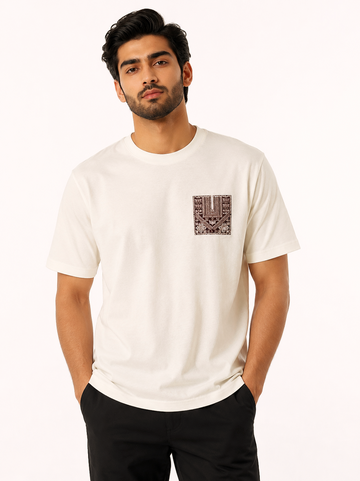 Premium V-134 Of White T- Shirt 99% Cotton