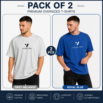 Pack Of Two Premium T-Shirt Pure Cotton