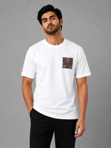 Premium V-131 Pure White T-Shirt 99% Cotton