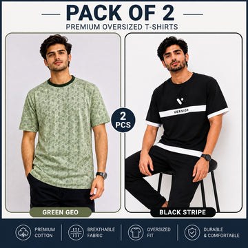 Pack Of Two Premium T-Shirt Pure Cotton