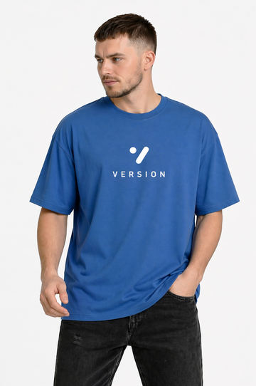 Premium V-125 Denim Blue T Shirt 100% Cotton