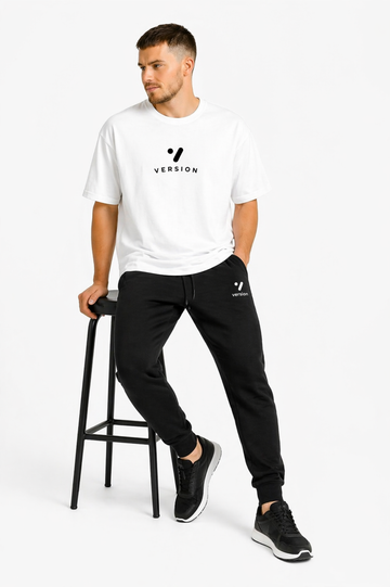 Tracksuit V-113 White Cotton Shirt Trouser Micro