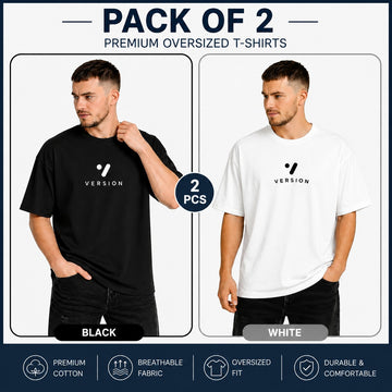 Pack Of Two Premium T-Shirt Pure Cotton