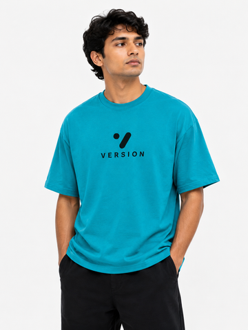Premium V-135 Ferozi Down Shoulder T Shirt 100% Cotton