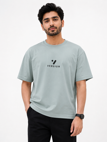 Premium V-140 Light Mint T-Shirt 100% Cotton Down Shoulder