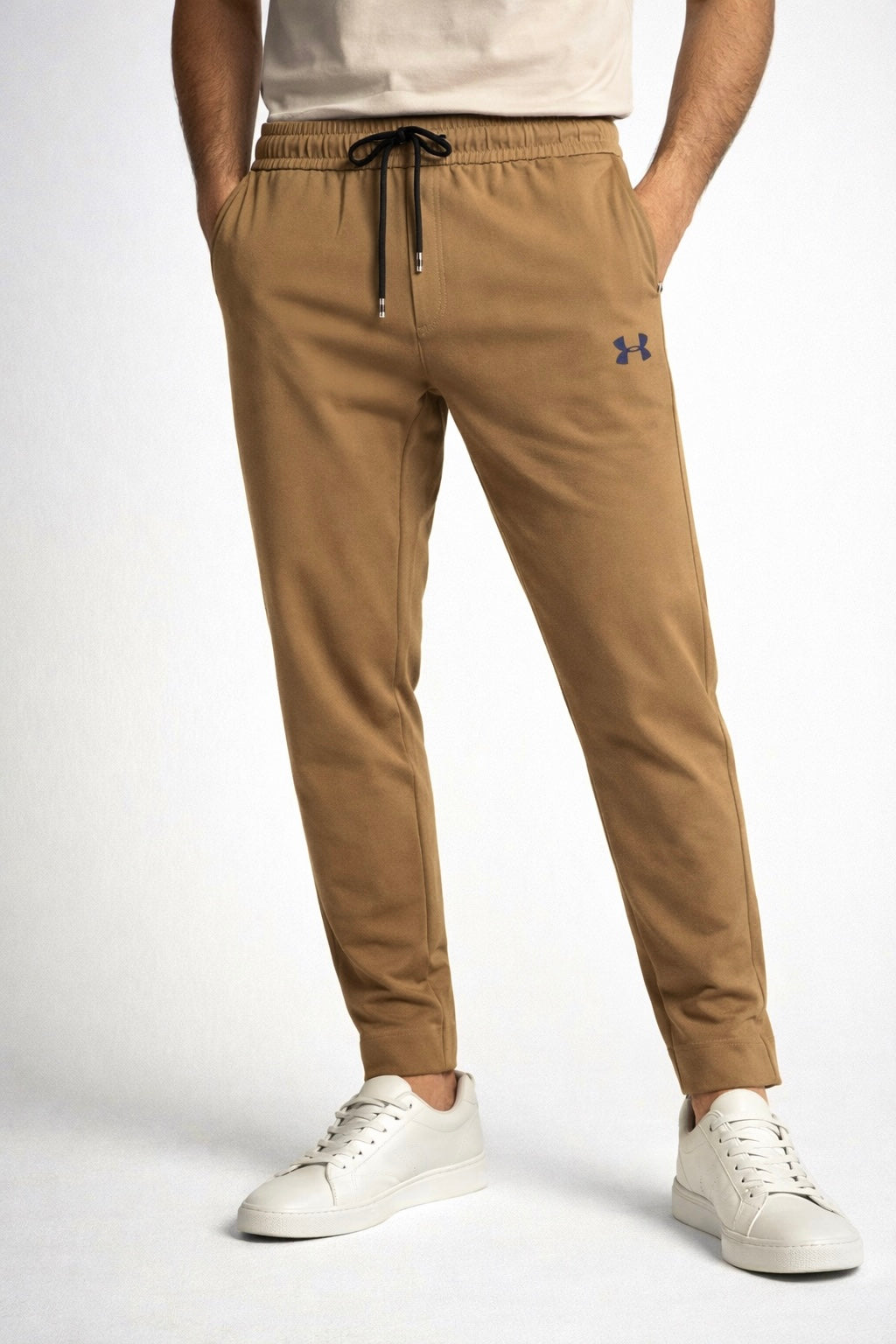T-205 Premium Camel Brown Jogger-Style Casual Pants Comfortable All-Day Wear