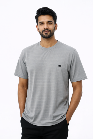 P-27 Imported Light Gray NIKE Round Neck T-Shirt
